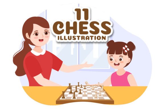 11 Chess Board Game Illustration: Creative Visuals for Dynamic Design Projects
