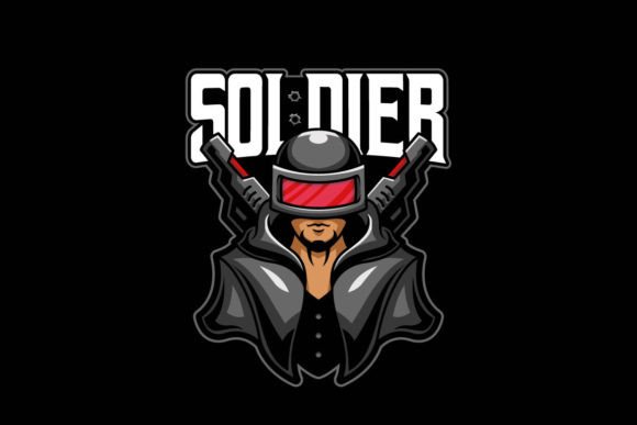 Black Soldier E-sports Game Logo: A Flexible Visual Identity for Creators and Teams