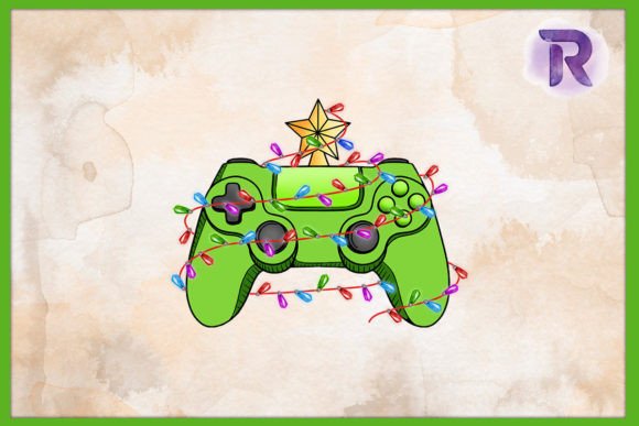 Christmas Tree Game Controller PNG: A Creative Digital Asset for Holiday Projects