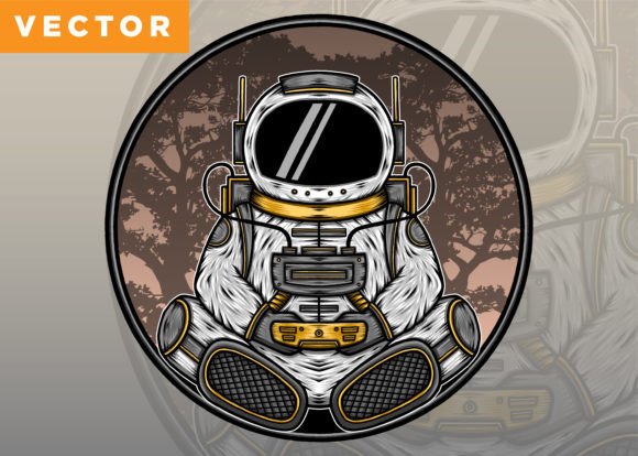 Cool Astronaut Playing Game: A Unique Digital Art Experience