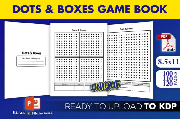 Dots and Boxes Game Book for KDP: A Practical Interior Design Resource