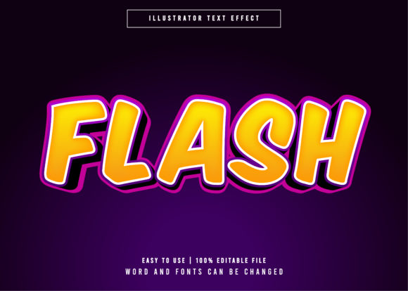 Flash - Game Title Style Text Effect: Bold, Dynamic, and Ready for Action