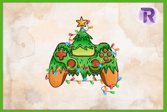 Game Controller Christmas Tree PNG: A Unique Design Element for Creative Projects