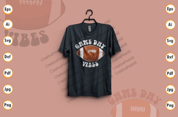 Game Day T-shirt Design Layout