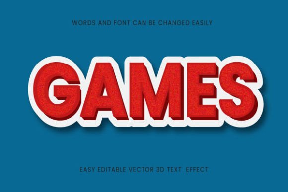 Game - Editable Text Design 3D Style: A Practical Tool for Designers and Creators