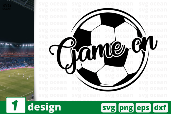 Game On, Soccer Quote: Elevating Design with Dynamic Typography