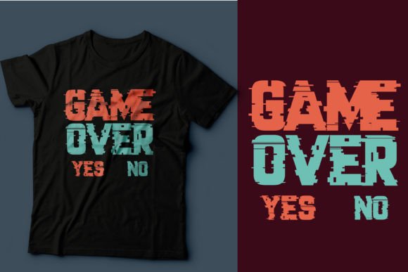 Game Over: The Ultimate Gaming T-Shirt Design for Print and Merchandise