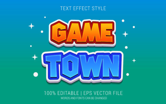 Game Town Text Effect Style: A Creative Powerhouse for Designers and Marketers