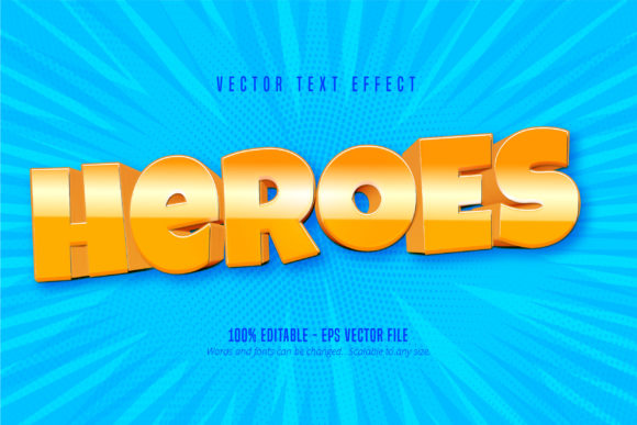 Heroes Text, Game Style Text Effect: A Practical Tool for Adobe Illustrator Users