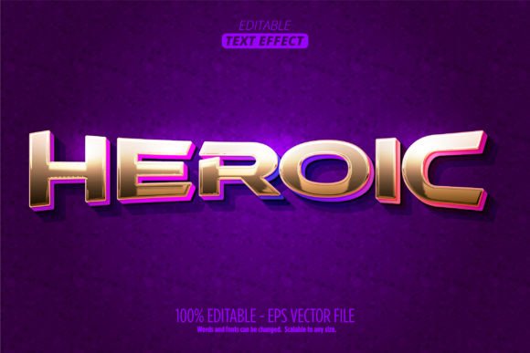 Heroic Text Effect: Elevating Design with Editable Game Style in Adobe Illustrator