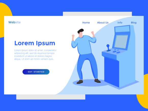 Landing Page Game Dindong Blue: A Creative Playground for Designers and Marketers