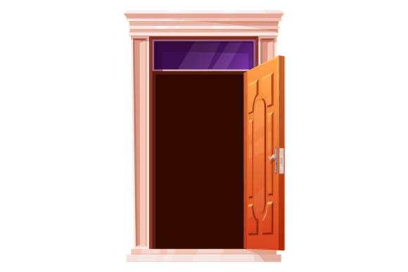 Open Door Cartoon Entrance Game Interior: A Versatile Visual Asset for Creative Projects
