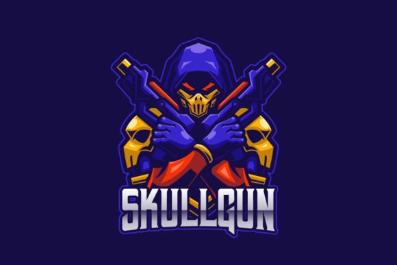 Skullgun E-sports Game Logo Design