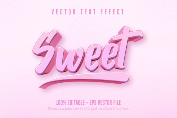 Sweet Text Game Style Effect for Adobe Illustrator