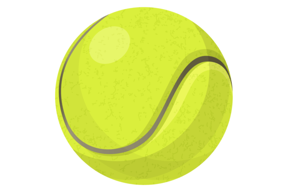 Tennis Yellow Ball: A Versatile Cartoon Sport Game Asset