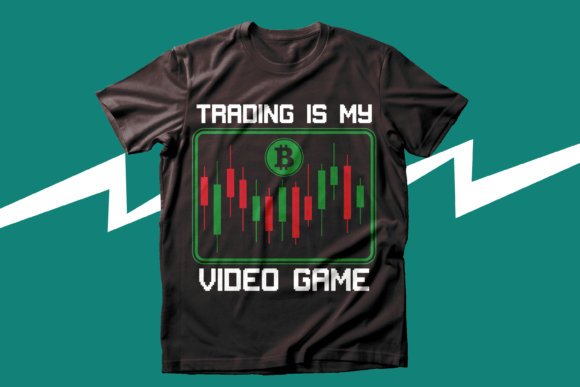 Trading Is My Video Game Bitcoin T-Shirt