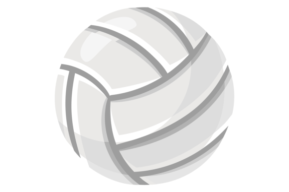 Volleyball Ball Icon: Cartoon Beach Game Visuals